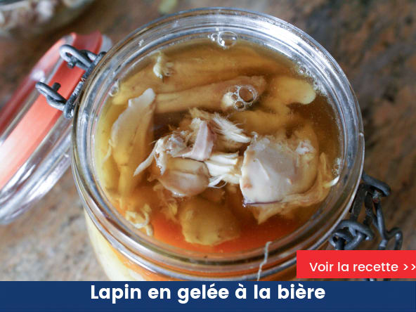 Lapin en gelée à la bière